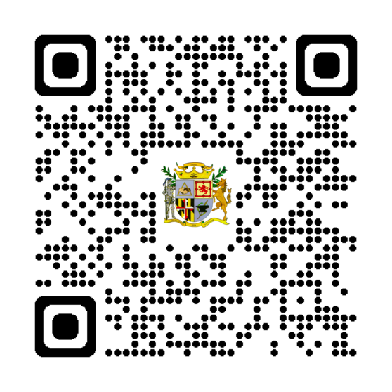A QR code leading to the Laurel 4th of July online fundraising campaign at https://www.payerexpress.com/ebp/cityoflaurel/Login/Index